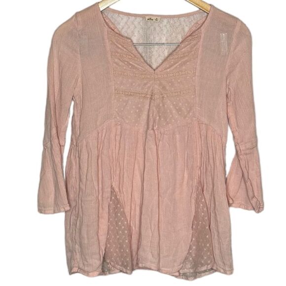 Hollister Tops - Hollister Pink Long Sleeve Top size XS
